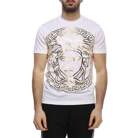 versace t shirt men white|Versace t shirt men price.